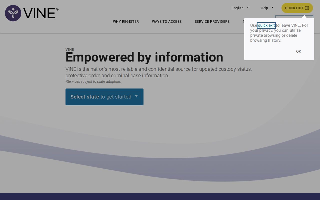 Fulton County arrest records VINE custody search interface