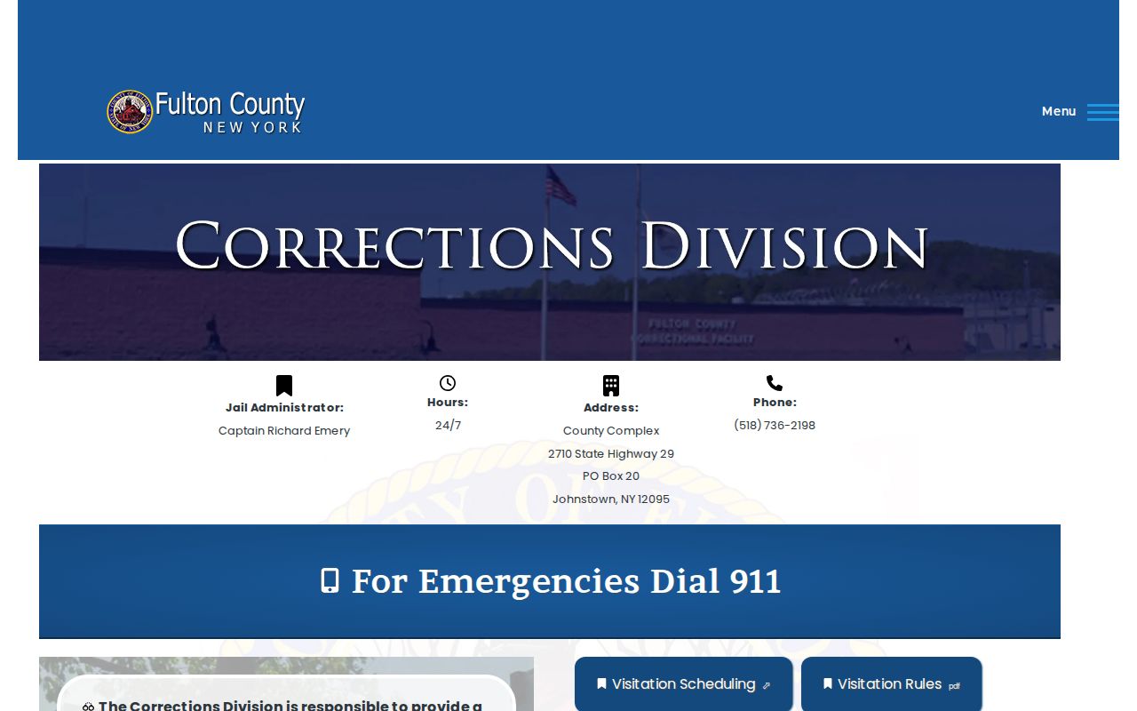 Fulton County jail and custody records official information page
